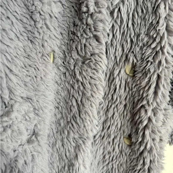 Free People Soft Gray Teddy Jacket - Picture 3 of 5